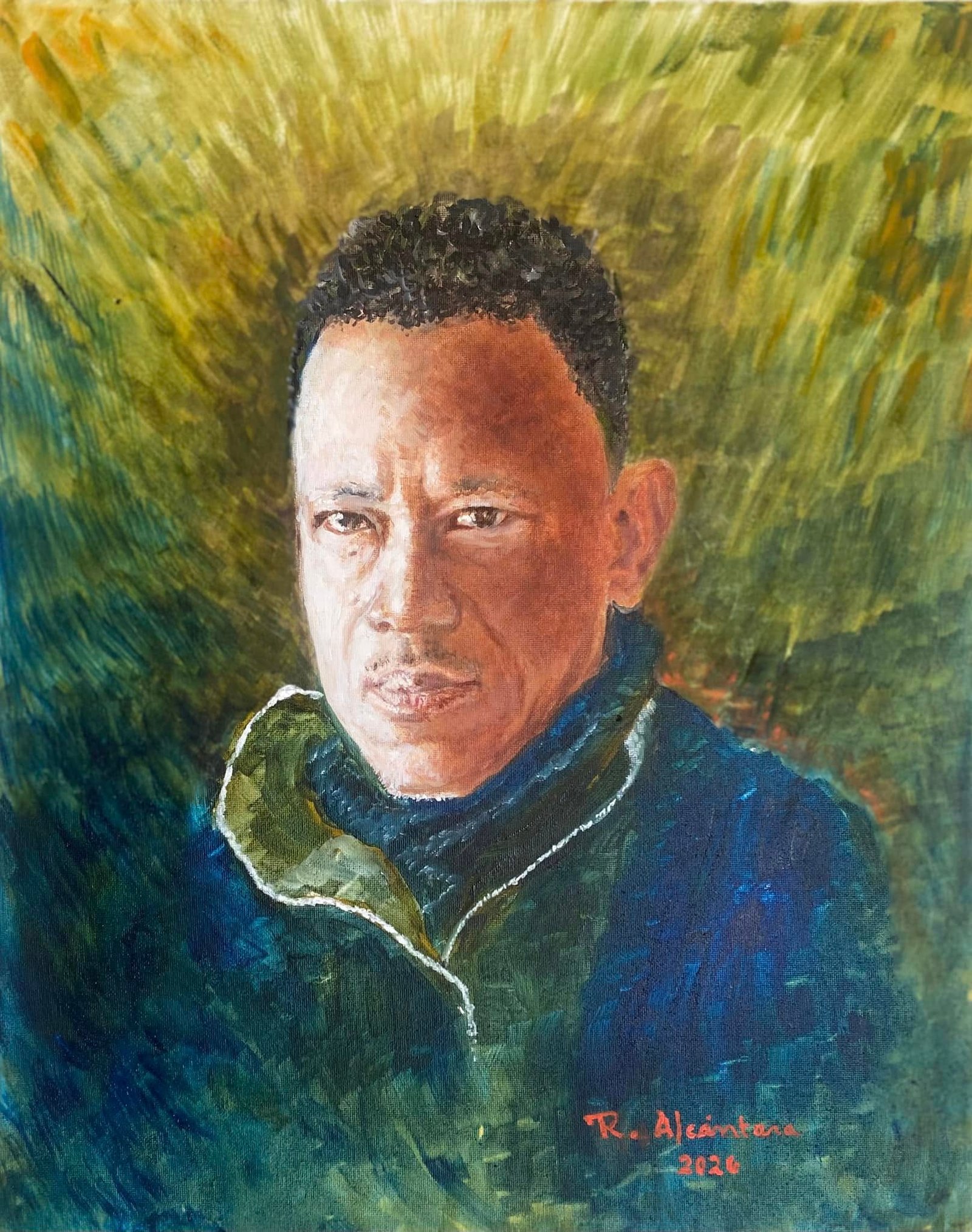 Self portrait of Ramon Alcantara in the visual language of The Queen Bee